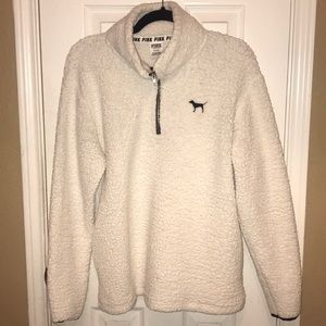 PINK VS Half Zip Sherpa